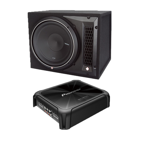 AMP & SUB Pack Rockford Fosgate Punch P1-1X12 & Pioneer GM-D8701