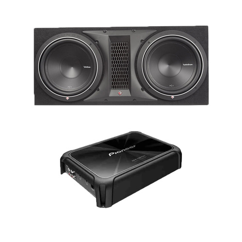 AMP & SUB Pack Rockford Fosgate Punch P3-1X12 & Pioneer GM-D8701