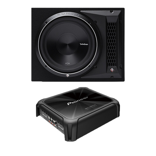 AMP & SUB Pack Rockford Fosgate Punch P3-1X12 & Pioneer GM-D8701