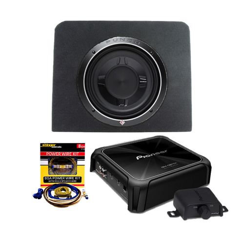 Rockford Fosgate 10" Slimline Subwoofer & Amplifier Bundle Kit To Suit N80 Hilux 2016+