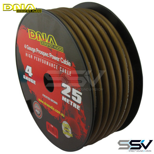 DNA PC4B 4 Gauge Power Cable Frosted Brown 25 Mtr