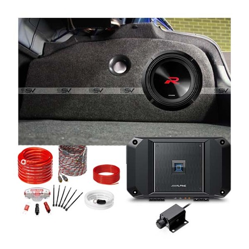 Alpine R-W12D4 Ported Subwoofer 12 inch box & Amplifier Package to suit Holden VE - VF Sedan