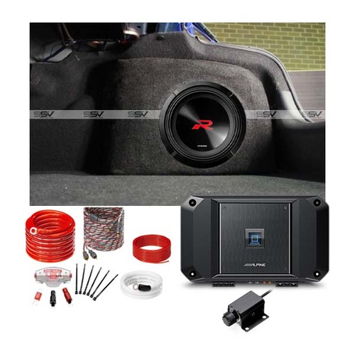 Alpine R-W12D4 Sealed Subwoofer 12 inch box & Amplifier Package to suit Holden VE - VF Sedan