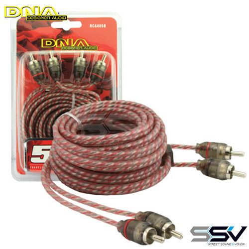 DNA RCA405R 5.0 Mtr 2 To 2 RCA Pro Spec Cable - Red