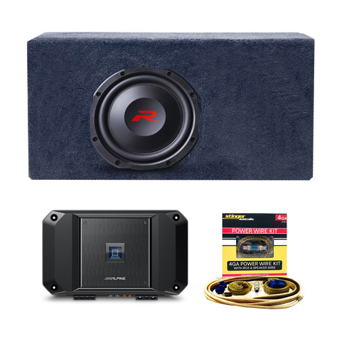 Subwoofer & Amplifier Bundle with Custom Box & Wiring Kit To Suit N80 Hilux 2016+ 