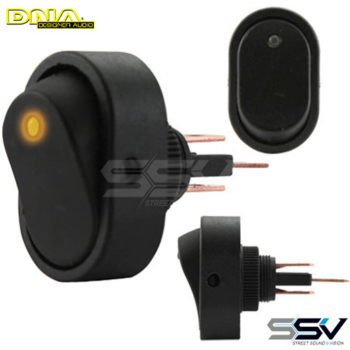 DNA RS30A Rocker Switch On/Off - Amber