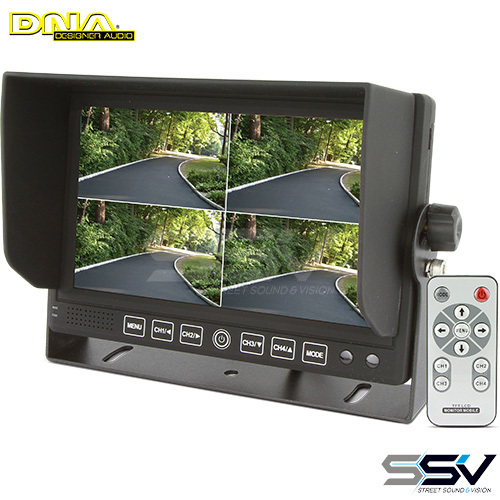 DNA RV74 7 Inch LCD 4CH Quad Rear View Screen