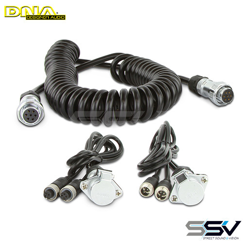 DNA RVEW7-2 7 Pin WOZA Trailer Cable Kit 2 Camera