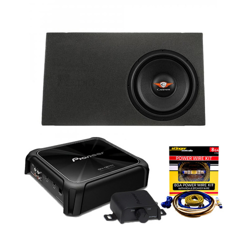 Car Audio Subwoofer and Pioneer Amplifier Package To Suit Volkswagen Amarok Dual Cab 2011 on Wards