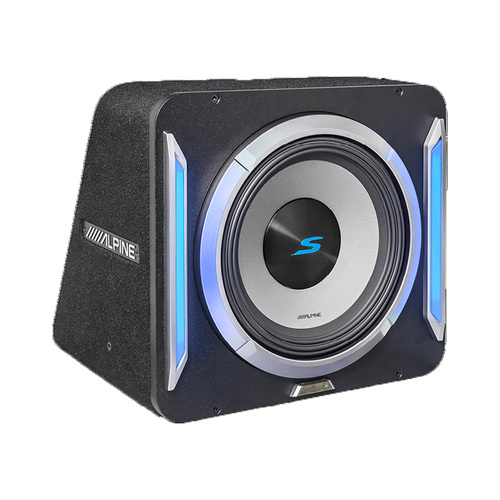 Alpine S2-SB10 S-Series 10” PrismaLink™ Preloaded Subwoofer Wedge Enclosure