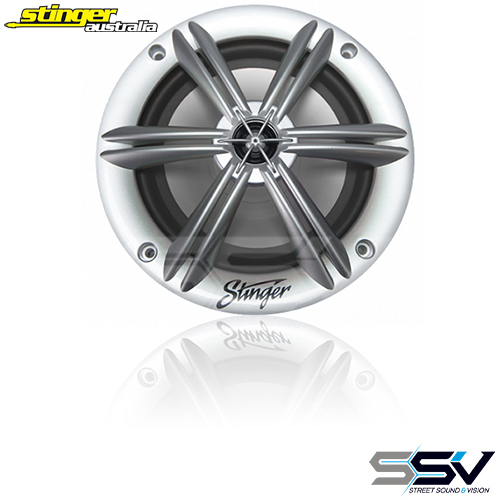 Stinger PowerSports Silver 6.5" Speakers w/LED