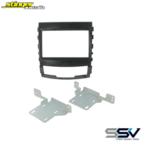 Stinger Australia To Suit Ssangyong Double DIN Radio Fascia Kit