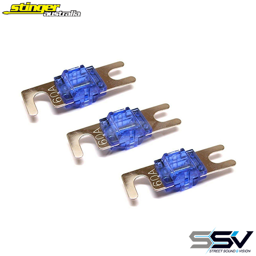 Stinger 60 Amp MIDI Fuses (3 Pack)