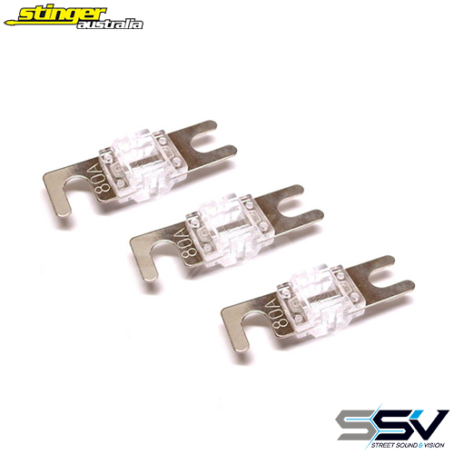 Stinger 80 Amp MIDI Fuses (3 Pack)