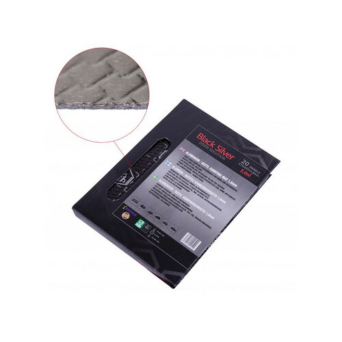 STPBSDP Stp silver line black-silver: 1.8mm vibration-damping and sound-proofing material door pack