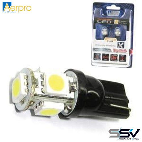 Aerpro T106A 5 SMD LED T10 Wedge Type Amber