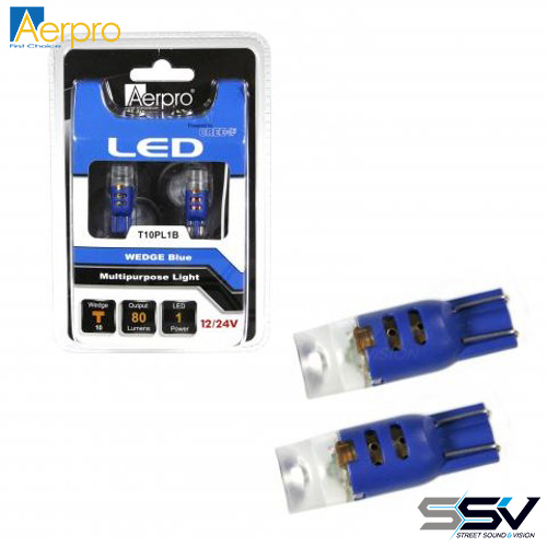 Aerpro T10PL1B 1 x cree smd t10 wedge + diffuser - blue