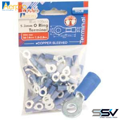 Aerpro TR53B 53mm o ring terminal blue