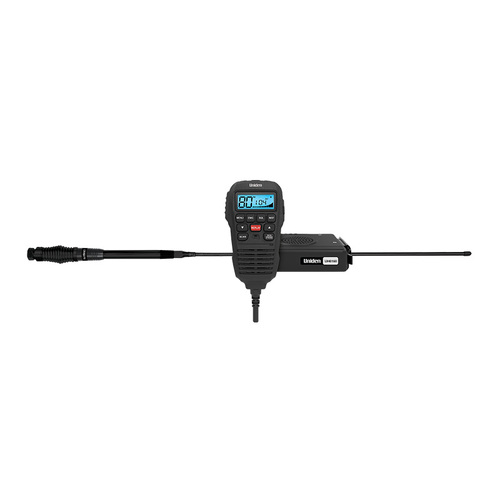 Uniden UH6160 Escape Pack Mini Compact UHF CB Mobile With Remote Speaker MIC, Instant Replay Function and with AT780 Antenna