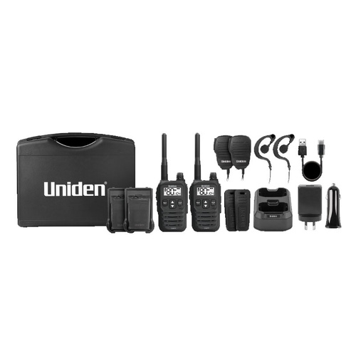 Uniden UH825-2TP 2 Watt UHF Handheld 2-Way Radio Tradies Pack