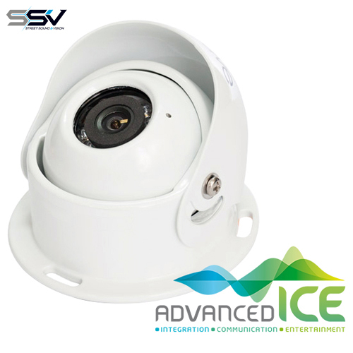 Round White Caravan Camera