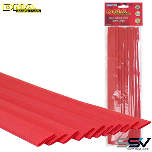 DNA WAH112 Heat Shrink Red 12mm - 10 Pack