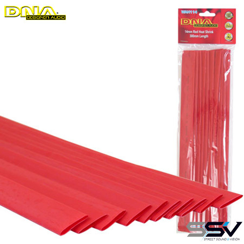 DNA WAH114 Heat Shrink Red 14mm - 10 Pack