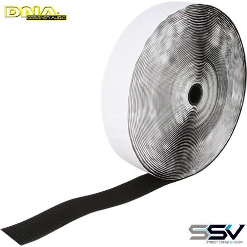 DNA WAH5025 Adhesive Hook 50mm x 25 Mtr Roll - Black