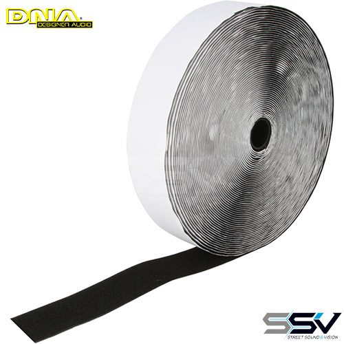 DNA WAL5025 Adhesive Loop 50mm x 25 Mtr Roll - Black