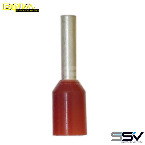 DNA WCE151 Red Cord End 1.0mm2 8mm 100 Pack