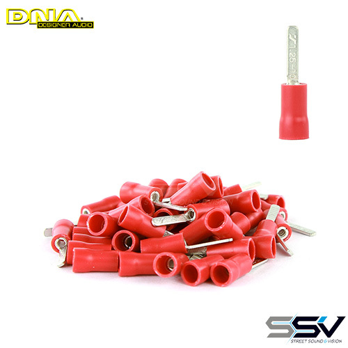 DNA WCI063 2.4mm Red Spade Termin Single Grip 100Pk