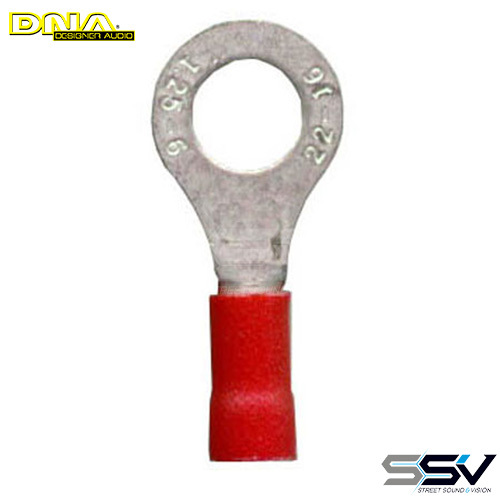 DNA WCI104 6.4mm Red Ring Terminal - 100 Pack