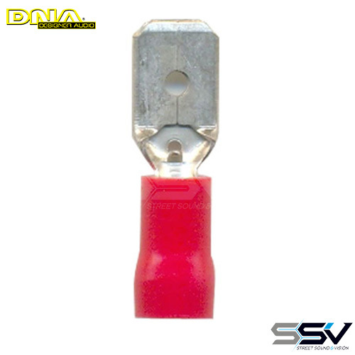 DNA WCI114 6.4mm Red Male Tab Terminal - 100 Pack