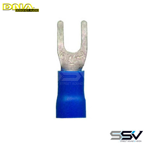 DNA WCI127 3.7mm Blue Fork Terminal - 100 Pack