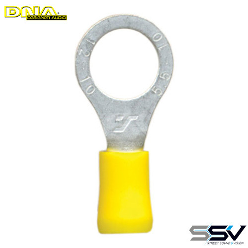 DNA WCI142 10.5mm Yellow Ring Terminal - 100 Pack