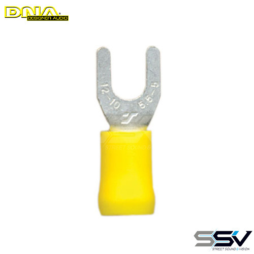 DNA WCI146 5.3mm Yellow Fork Terminal - 100 Pack