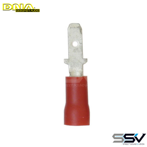 DNA WCI188 2.8mm Red Male Flat Blade 100 Pack