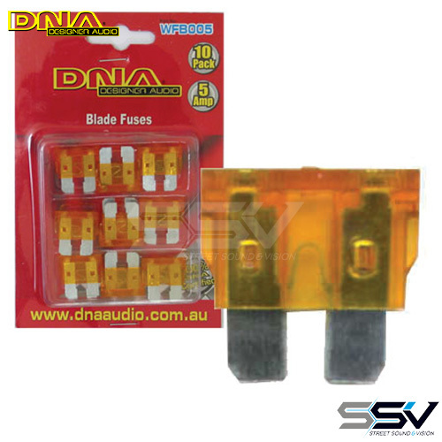 DNA WFB005 5 Amp Blade Fuse - 10 Pack