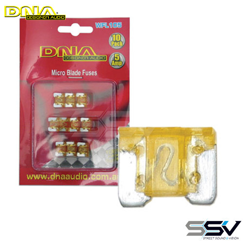 DNA WFL105 5 Amp Micro Blade Fuse - 10 Pack