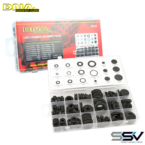 DNA WRG125 Rubber Grommet Mixed Pack - 125 Pcs