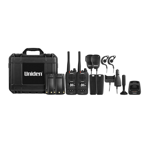 Uniden XTRAK50-2TP 5W Smart UHF Waterproof Handheld Radio Twin Pack 