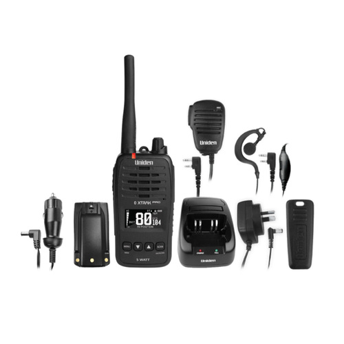 Uniden XTRAK 50 PRO 5 Watt UHF Bluetooth Handheld Radio