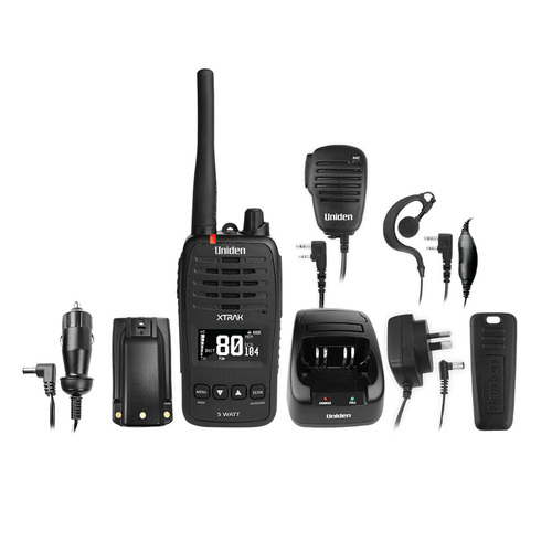 Uniden XTRAK 50 5 Watt Waterproof Smart UHF Handheld Radio